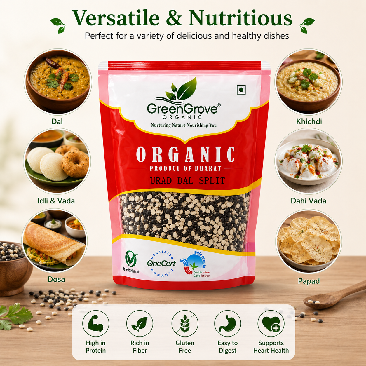 GreenGrove Organic Urad Dal Split