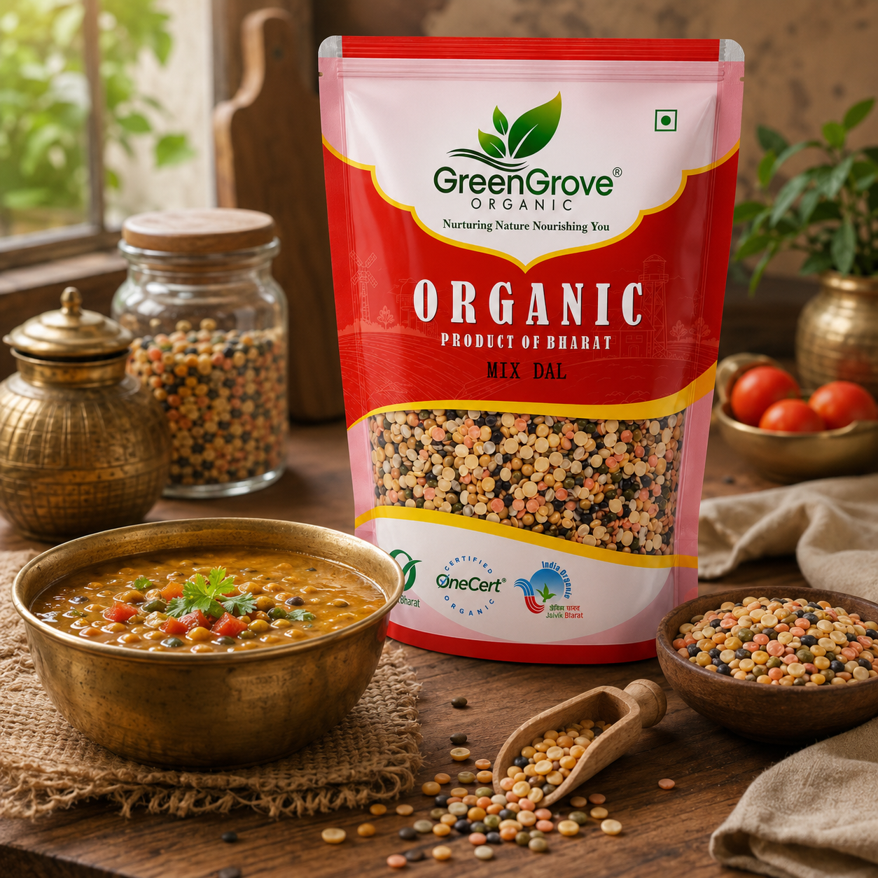 GreenGrove Organic Mix Dal 1 kg