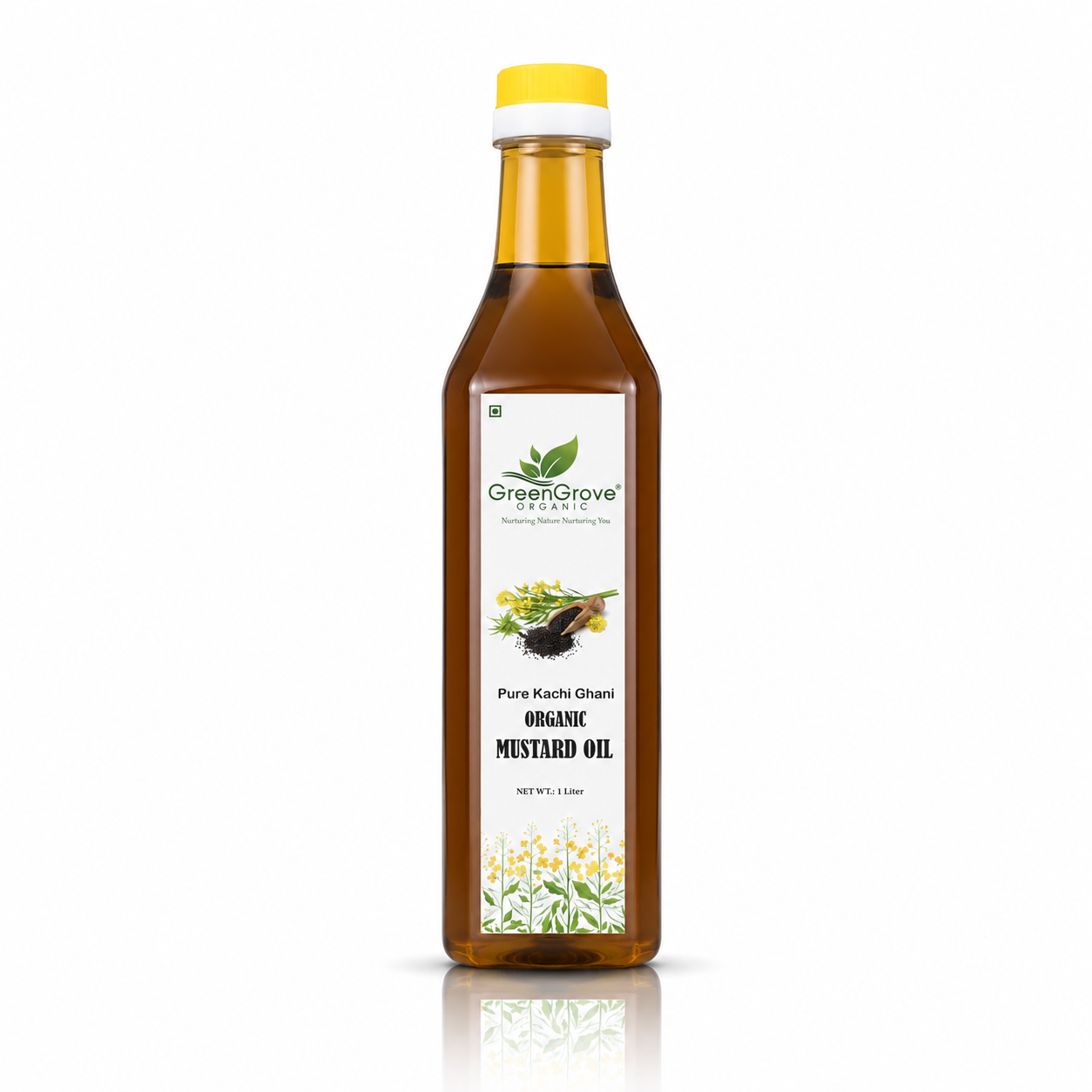 GreenGrove Organic Black Mustard Oil 1 Ltr