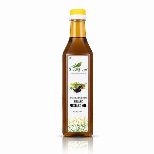 GreenGrove Organic Black Mustard Oil 1 Ltr