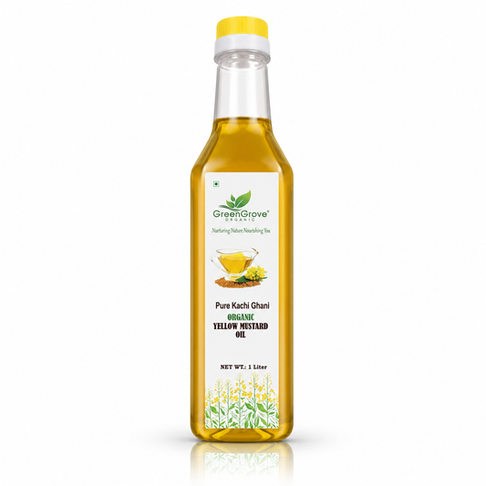 GreenGrove Organic Yellow Mustard Oil 1 Ltr