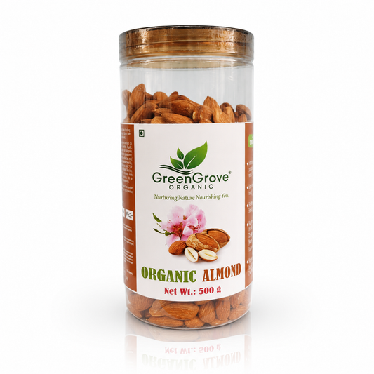 GreenGrove Organic Almond 500 gm