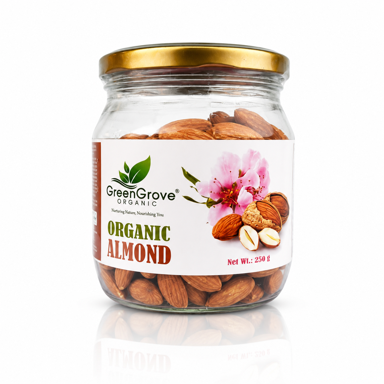 GreenGrove Organic Almond 250 gm