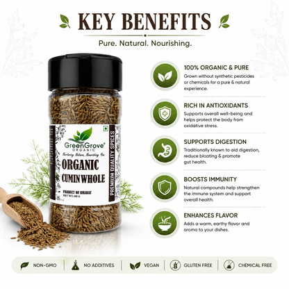 GreenGrove Organic Cumin Whole