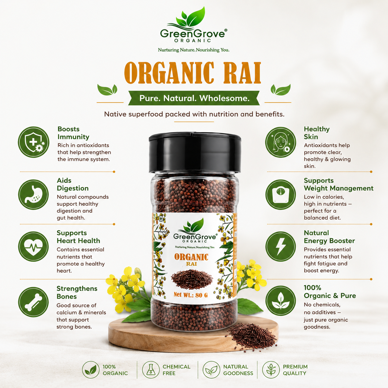 GreenGrove Organic Rai