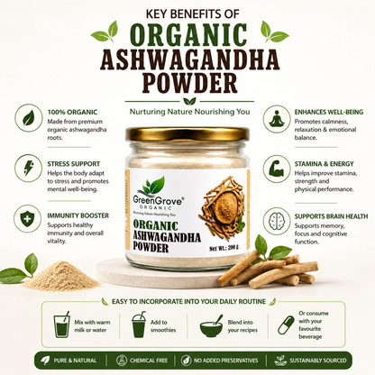 GreenGrove Organic Ashwagandha Powder