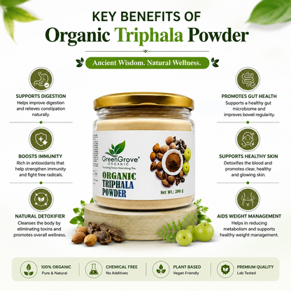 GreenGrove Organic Triphala Powder 200 gm