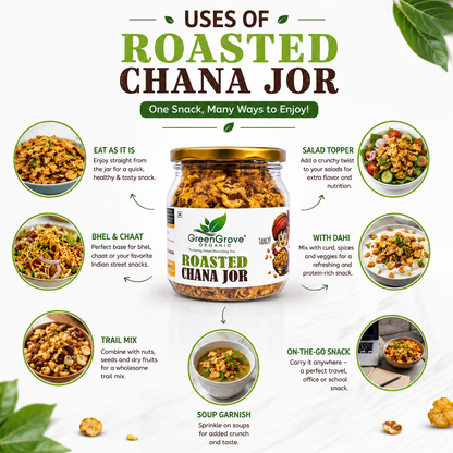 GreenGrove Organic Roasted Chana Jor Garam 200 g