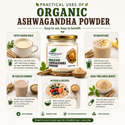 GreenGrove Organic Ashwagandha Powder