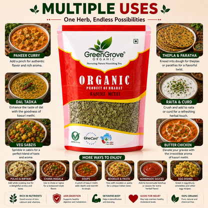 GreenGrove Organic Kasuri Methi