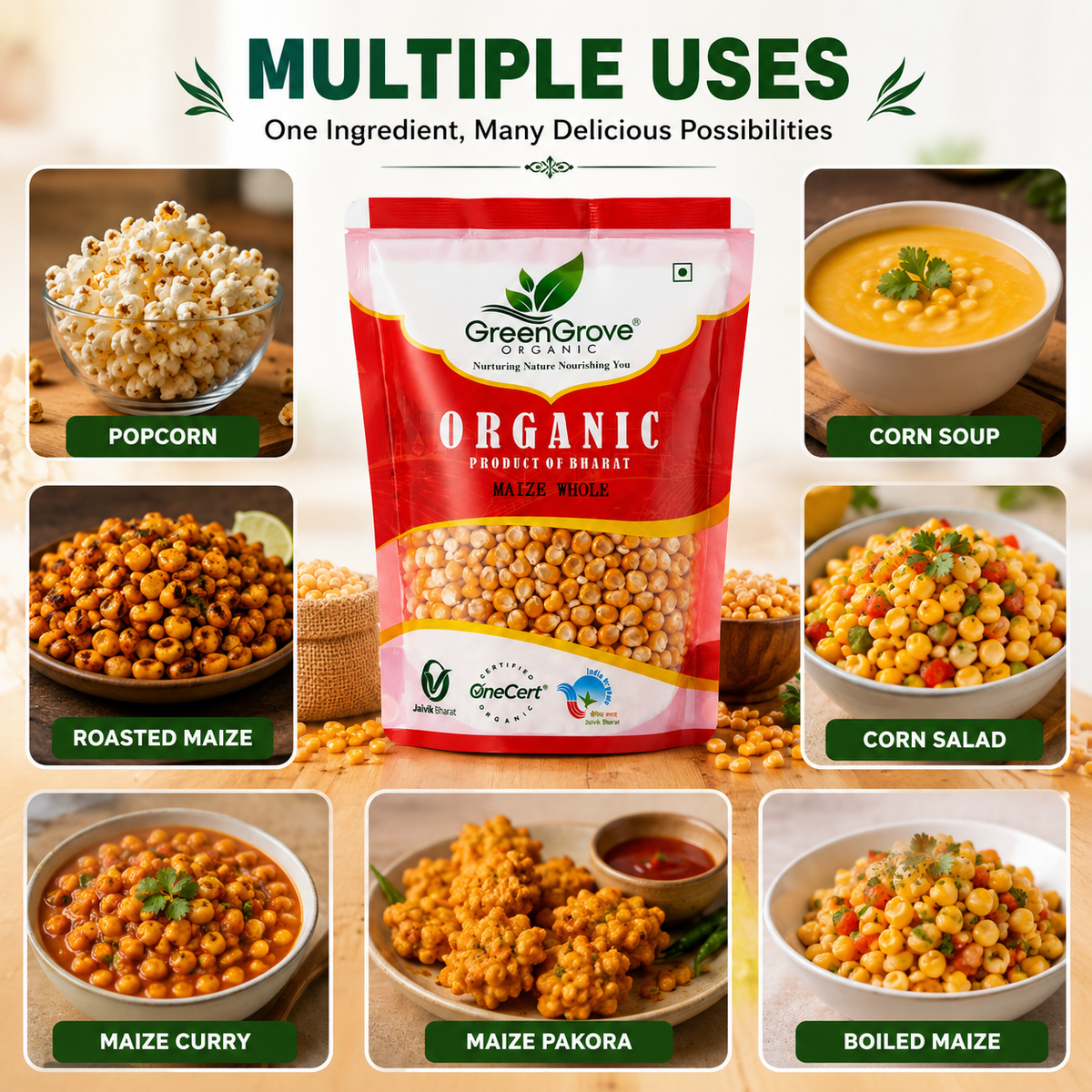 GreenGrove Organic Maize Whole