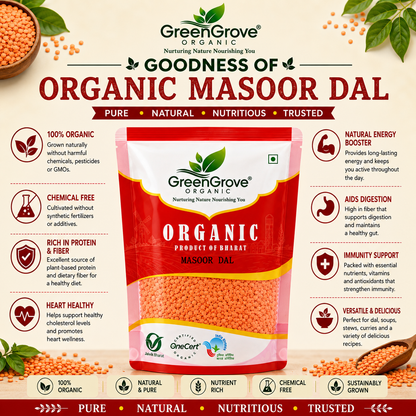 GreenGrove Organic Masoor Dal