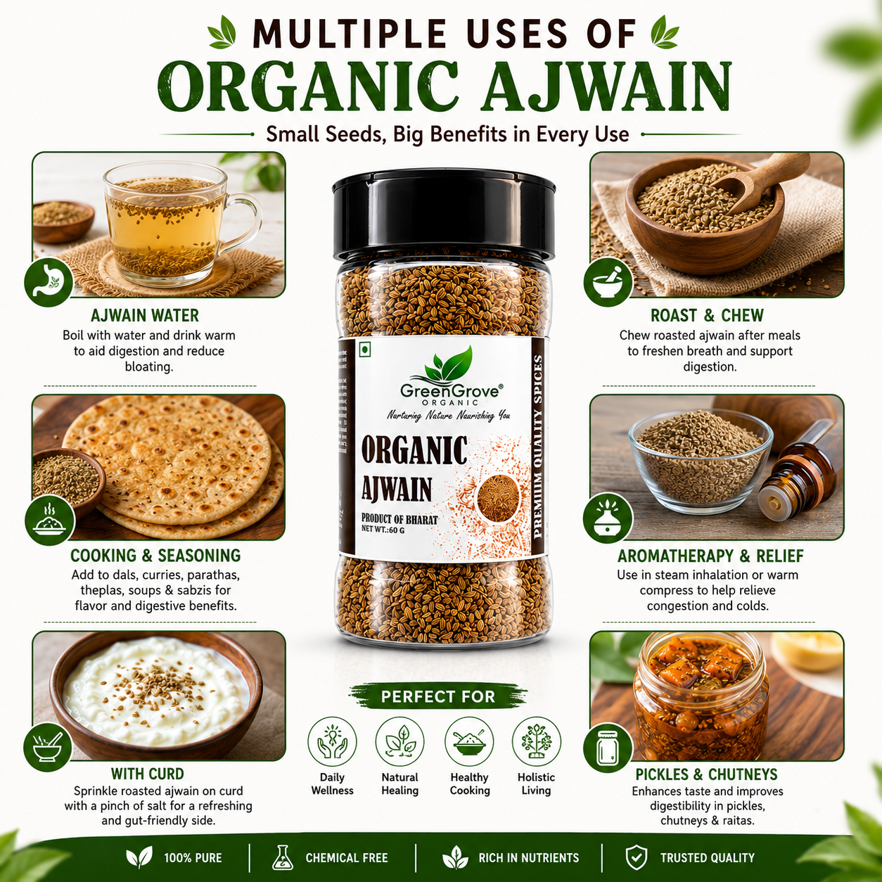 GreenGrove Organic Ajwain