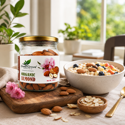 GreenGrove Organic Almond 250 gm