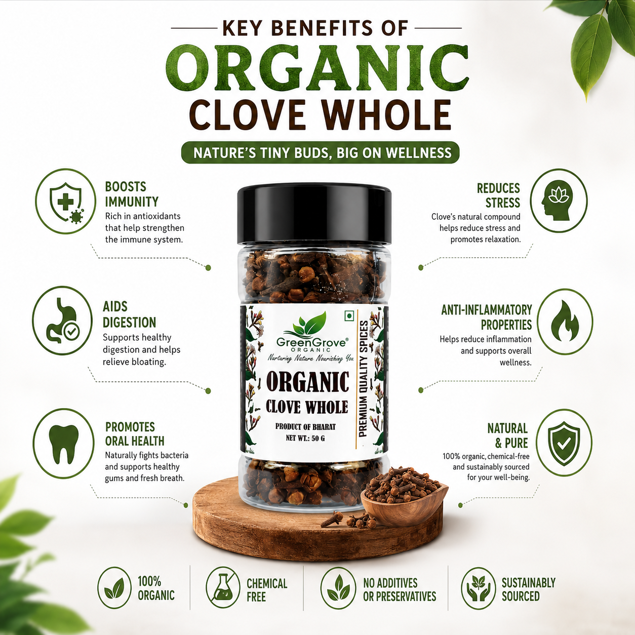 GreenGrove Clove Whole 50g