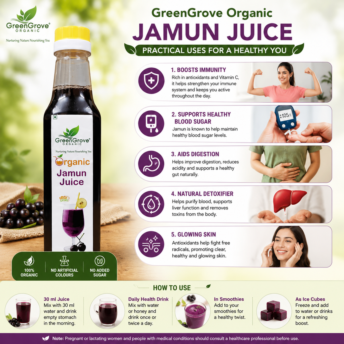 GreenGrove Jamun Juice 500 ML