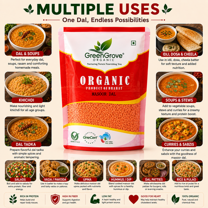 GreenGrove Organic Masoor Dal