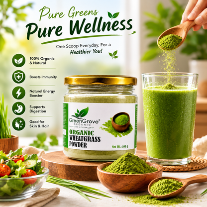 GreenGrove Organic Wheatgrass powder 150 gm