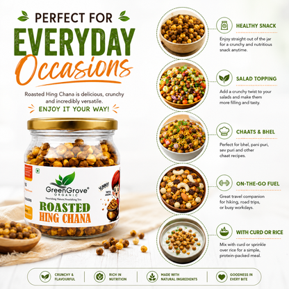 GreenGrove Organic Roasted Heeng Chana
