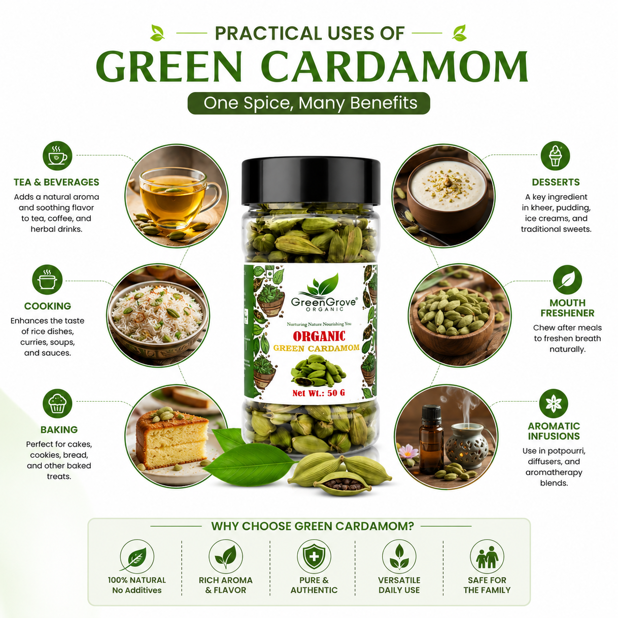 GreenGrove Cardamom 50g