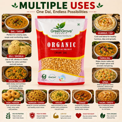 GreenGrove Organic Chana Dal