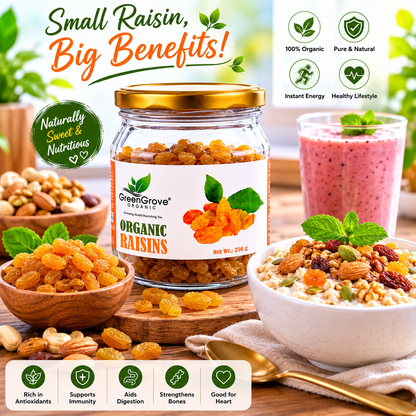 GreenGrove Organic Raisins 250 gm