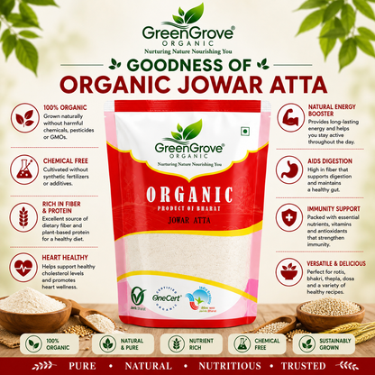 GreenGrove Organic Jowar Atta