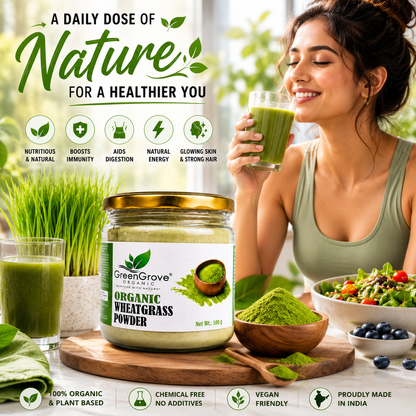 GreenGrove Organic Wheatgrass powder 150 gm
