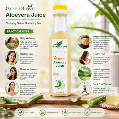 GreenGrove Organic Aloevera Juice 500 ml