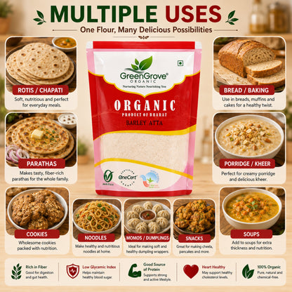 GreenGrove Organic Barley Atta
