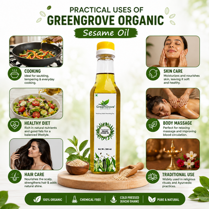 GreenGrove Organic Sesame Oil 500 ml