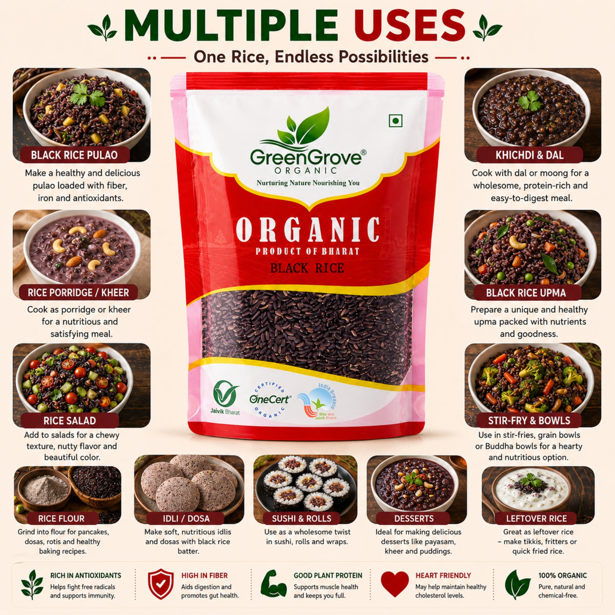GreenGrove Organic Black Rice