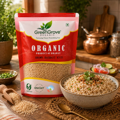 GreenGrove Organic Brown Basmati Rice