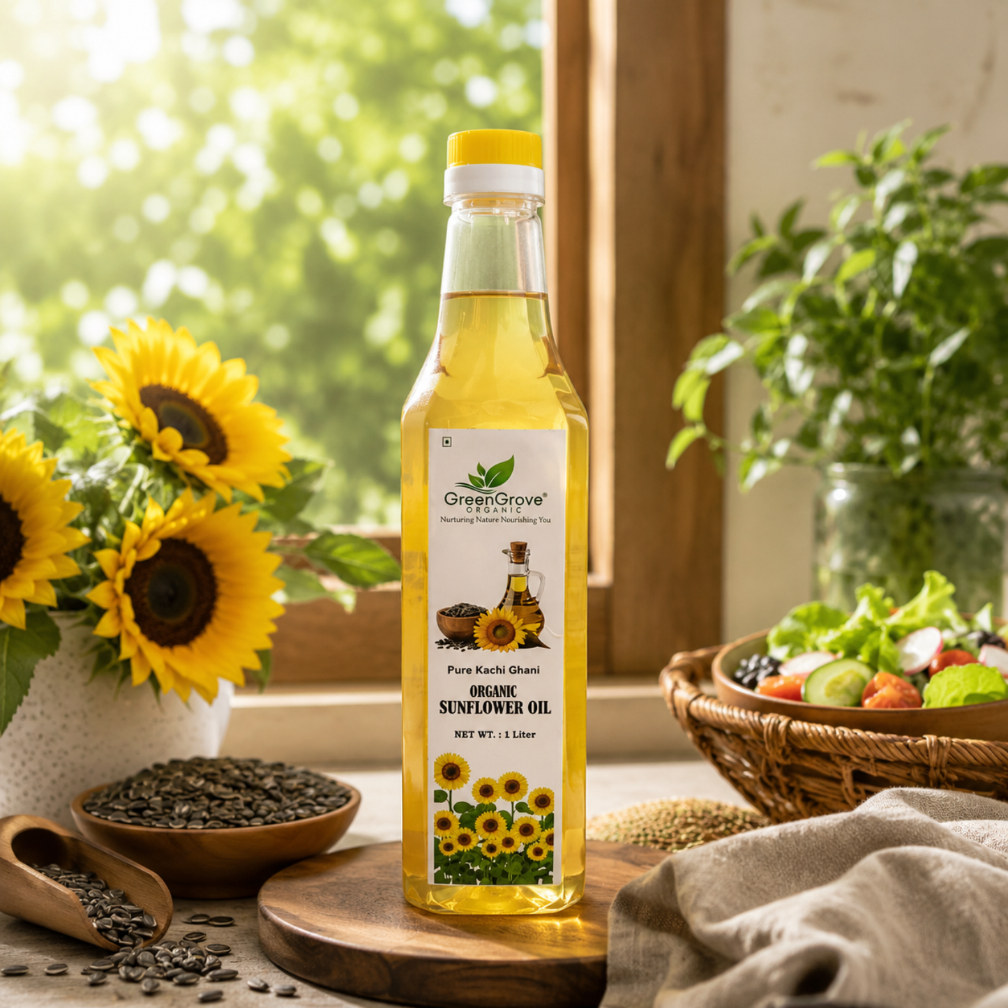 GreenGrove Organic Sunflower Oil 1 ltr