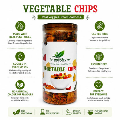 GreenGrove Organic Mix Vegetable Chips 250 g