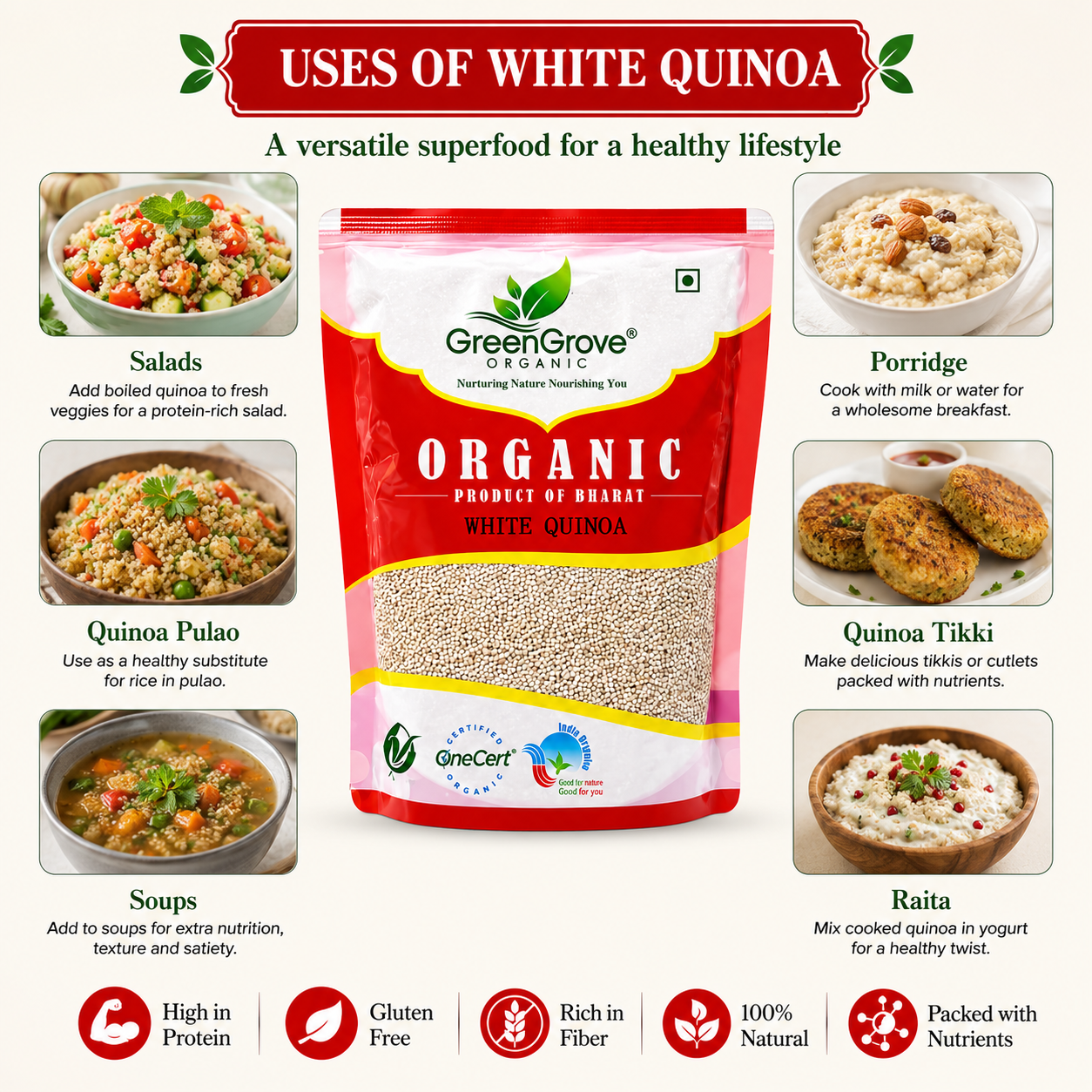GreenGrove Organic Quinoa White