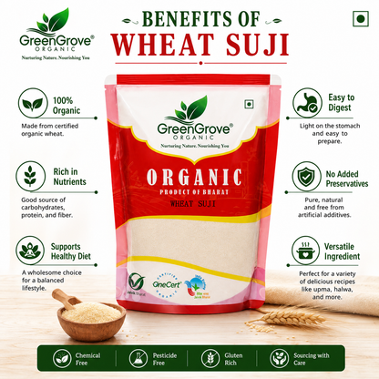GreenGrove Organic Wheat Suji