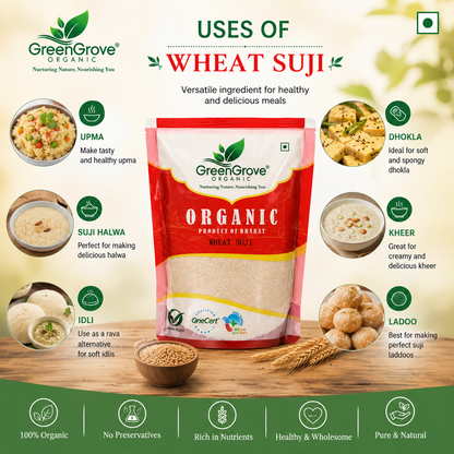 GreenGrove Organic Wheat Suji