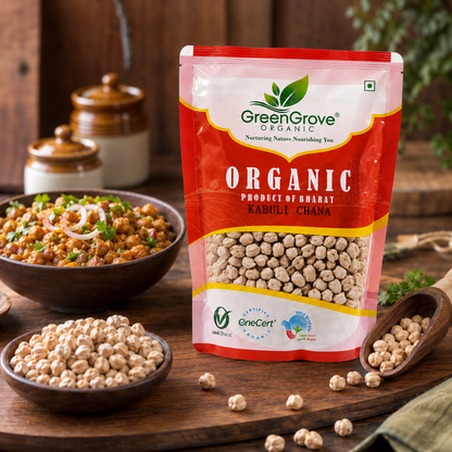 GreenGrove Organic Kabuli Chana 1 kg