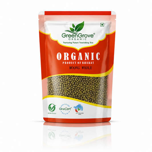 GreenGrove Organic Moong Dal Whole 500 g