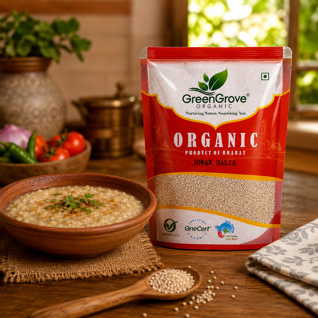 GreenGrove Organic Jowar Dalia