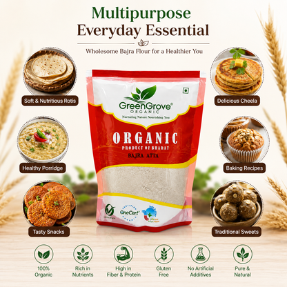 GreenGrove Organic Bajra Atta