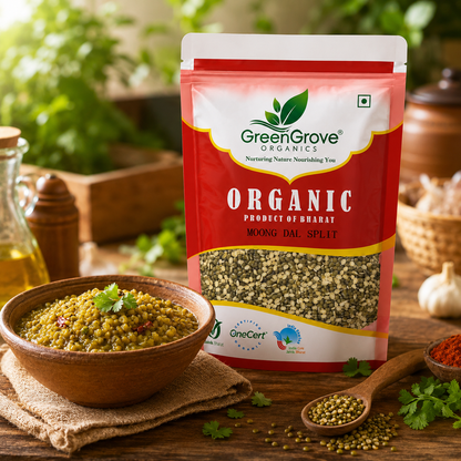 GreenGrove Organic Moong Dal Split 1 kg