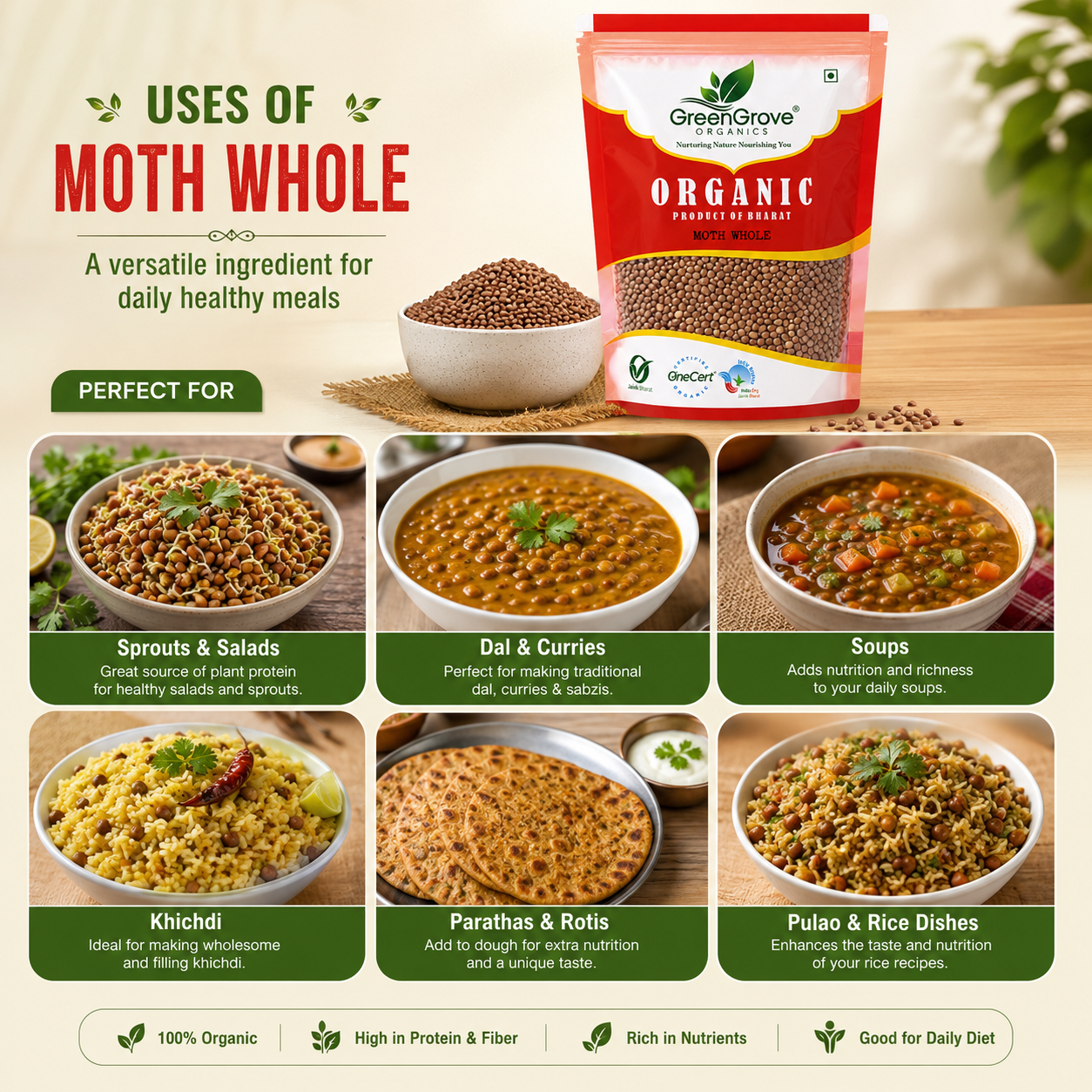 GreenGrove Organic Moth Whole