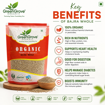 GreenGrove Organic Bajra Whole