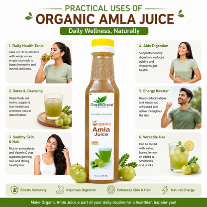 GreenGrove Organic Amla Juice 500 ml