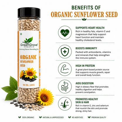 GreenGrove Organic Sunflower Seeds 150 g