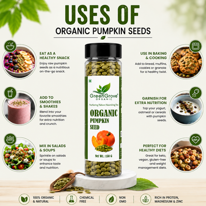 GreenGrove Organic Pumpkin Seeds 150 g