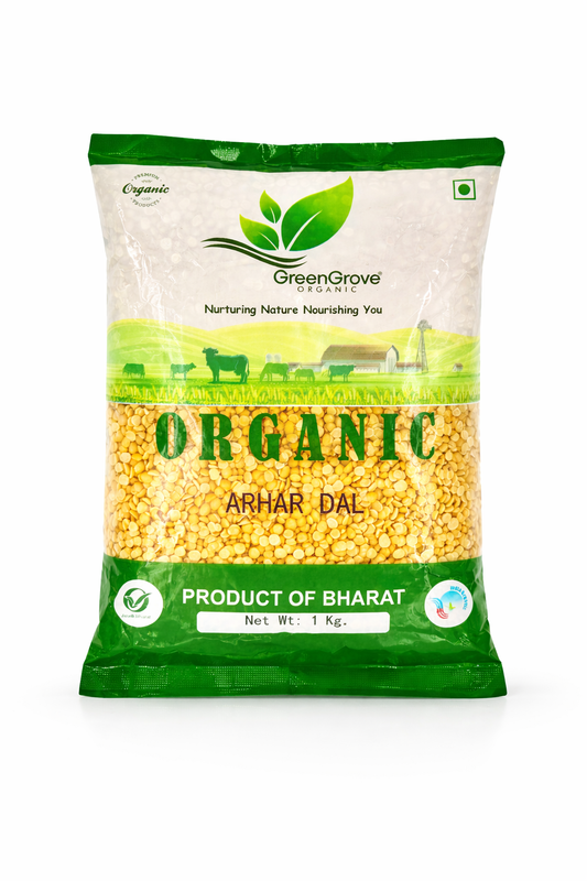 GreenGrove Organic Arhar Dal 1 kg