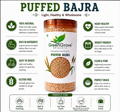 GreenGrove Puffed Bajra  100 g